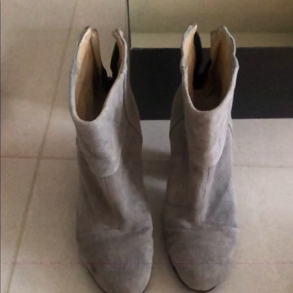 Rag and Bone classic newbury grey canvas boot - Picture 2 of 3